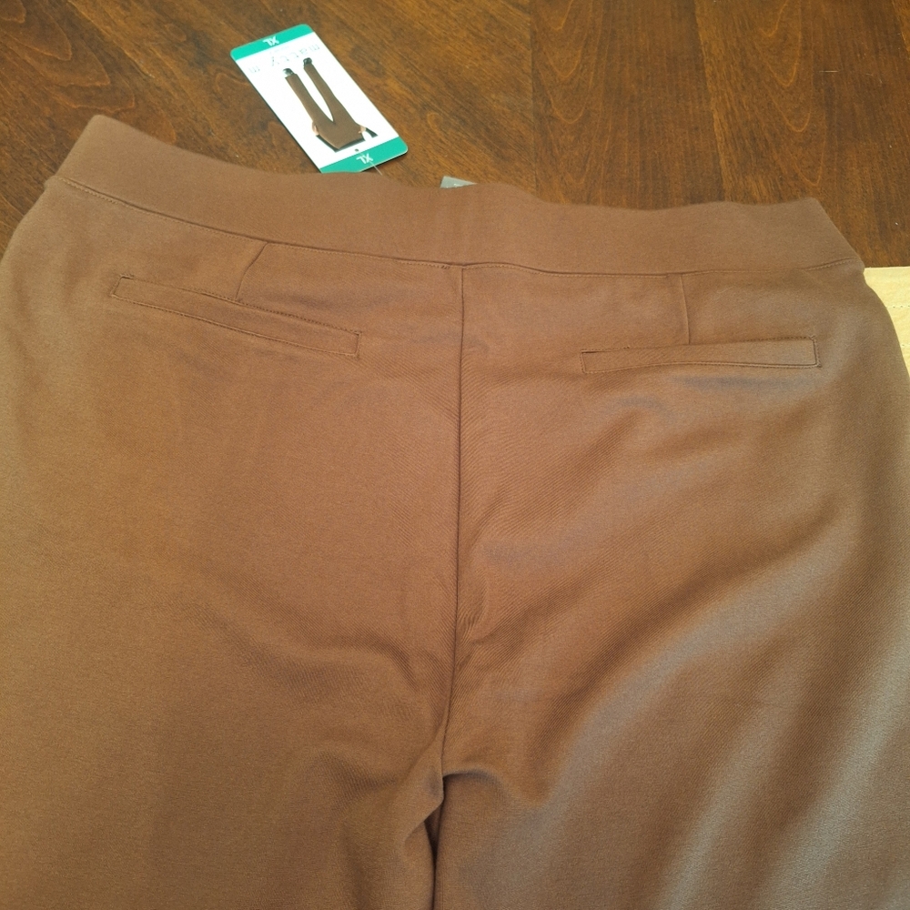 Women's Tan Stretch Pull On Casual Trousers XL - Picture 9 of 15
